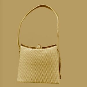 NWOT Vicenza Italian Elegant Gold Shoulder Handbag